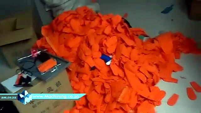 Orange offcut pile high-volume floor (SKU ask)