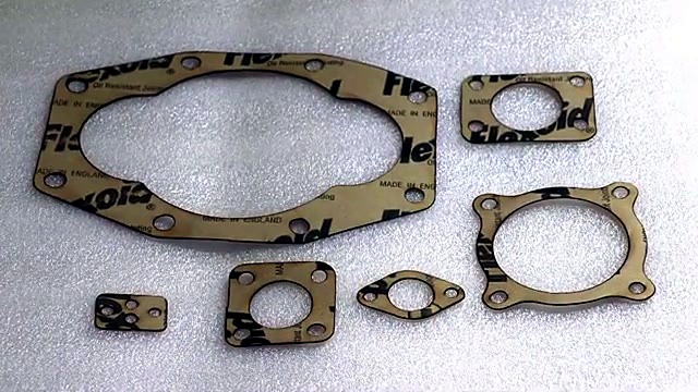 Finished multi-shape Flexoid gaskets laid out (SKU ask)