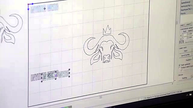 INYATHI WEAR buffalo+crown vector in design software (SKU ask)