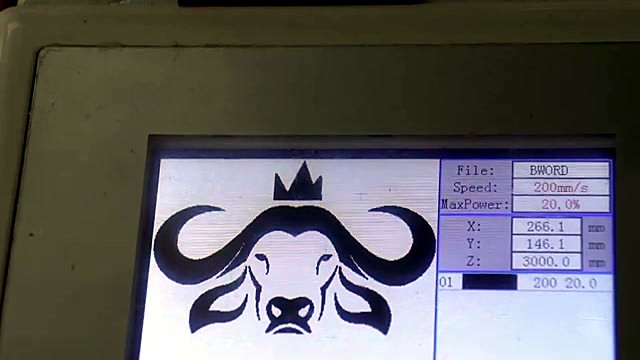DSP controller BWORD 200mm/s 20% power buffalo preview (SKU ask)