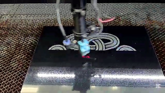Laser head over polished granite (SKU ask)