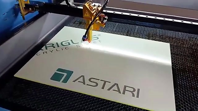 Laser head start over foam/film sheet (SKU ask)
