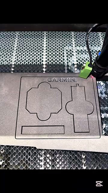 GARMIN foam packaging insert nest-cut complete (SKU ask)