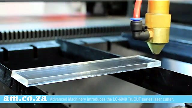 LC-6040 TruCUT overlay over blank plexiglas on bed (SKU ask)