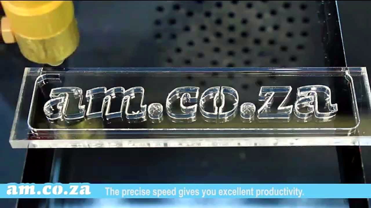YouTube thumb — TruCUT 90W plexiglas (SKU ask)