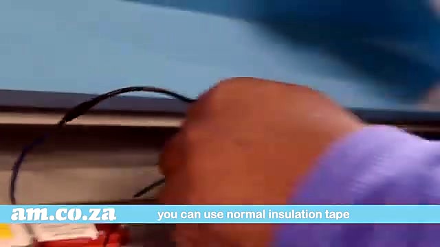 HV lead taped at CO2 tube electrode (SKU ask)