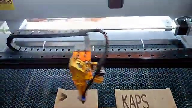 Wider gantry view during tag engrave (SKU ask)