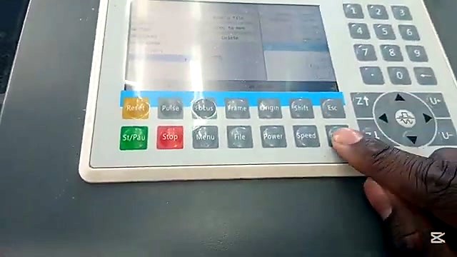 Ruida-style keypad finger press (SKU ask)