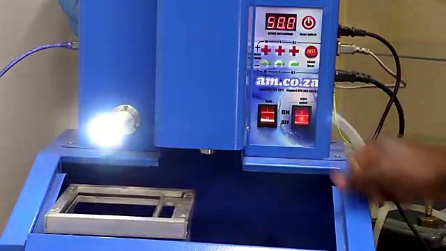 CLEAR TruCUT Lite panel + am.co.za + e-stop (SKU ask)