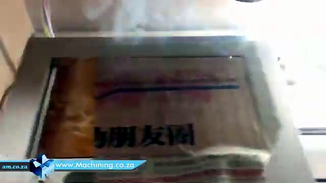 Stamp-head raster engrave with smoke on Supawood (SKU ask)