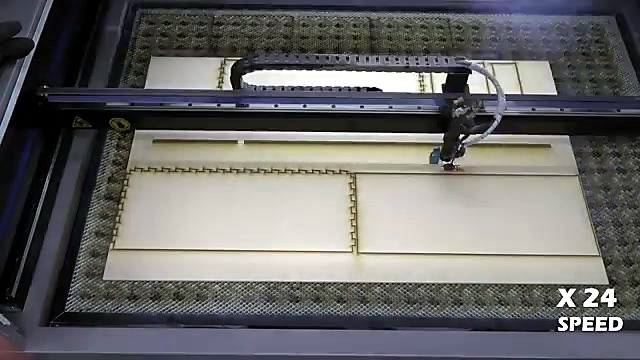 Nest cutting MDF rectangles on TruCUT bed (SKU ask)