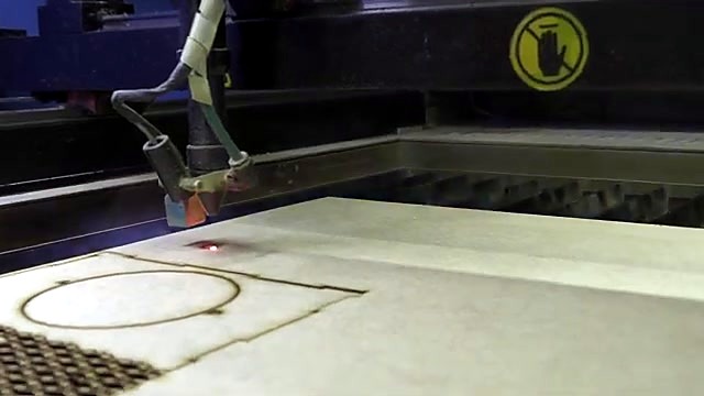 Circular nest entrance + finger-joint tabs cut (SKU ask)