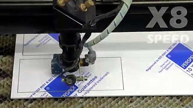PERSPIEX cut X8 SPEED overlay (SKU ask)