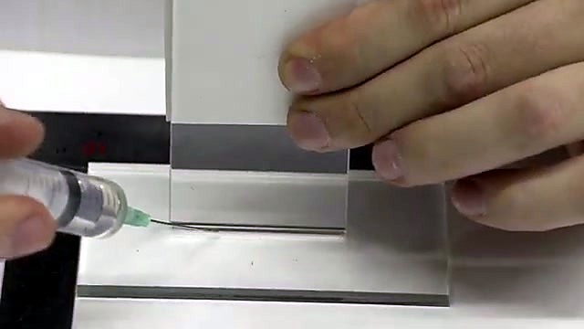 Syringe solvent weld acrylic joint (SKU ask)