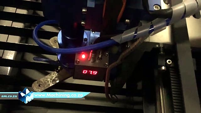 Blue metal-cut head + height sensor on metal (SKU ask)