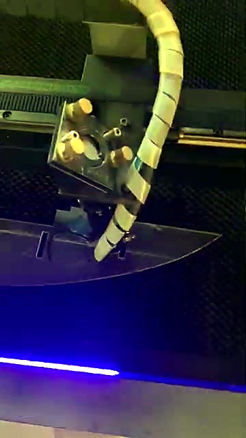 Laser head + blue LED interior over bed (SKU ask)