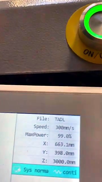 Sys normal status — Speed/MaxPower coords (SKU ask)
