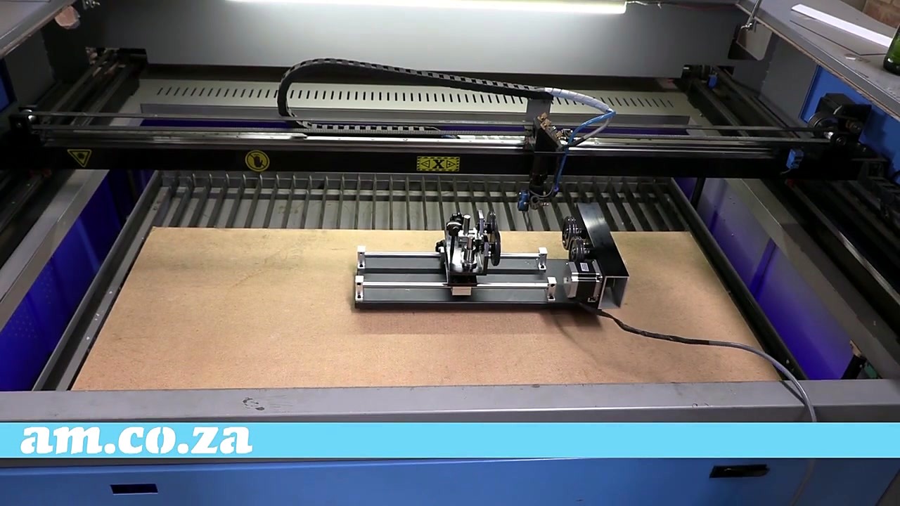 Rotary centered on TruCUT cabinet bed board (SKU ask)