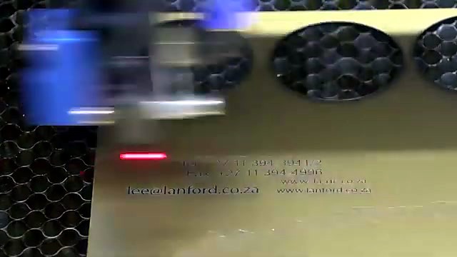 TruCUT engraving Dezign Concepts on gold laminate (SKU ask)