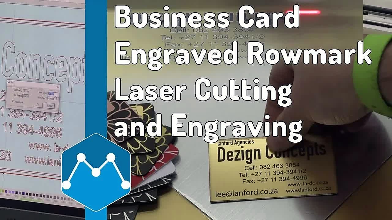 YouTube thumb — TruCUT Rowmark business card (SKU ask)