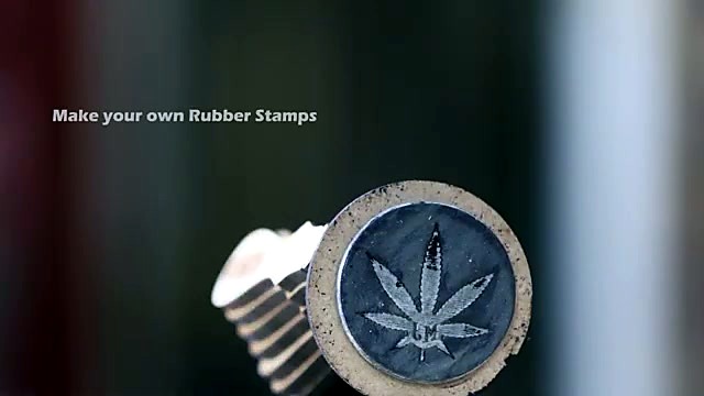 Finished leaf rubber stamp Make your own (SKU ask)