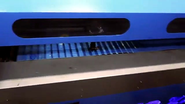 CLEAR blue TruCUT cabinet + knife-slat bed mid-cut (SKU ask)
