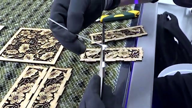 Finger-joint floral panels lifted from sheet (SKU ask)