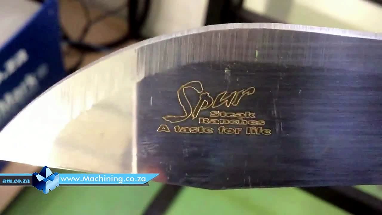 YouTube thumb — LabelMark Spur steak knife (SKU ask)