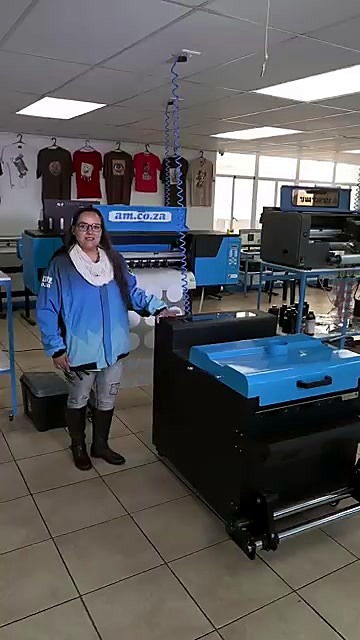 A3 DTF blue printer on black powder unit am.co.za (SKU ask)