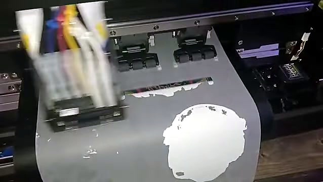A3 DTF carriage printing white underbase on film (SKU ask)