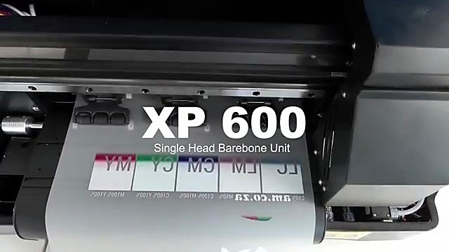 XP600 single-head barebone + film colour bars (SKU ask)