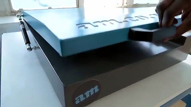 Companion clam heat press circular am logo (SKU ask)