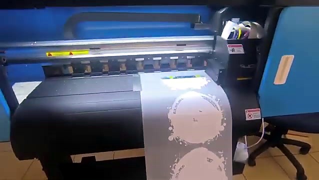 DTF film path on the 600mm dual-head unit