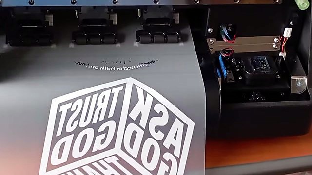 Printer pinch rollers holding DTF film (SKU ask)