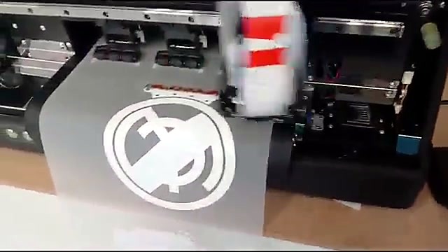 Carriage over circular logo on film (SKU ask)