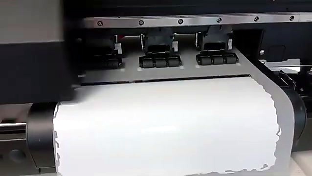 White print emerging on DTF film