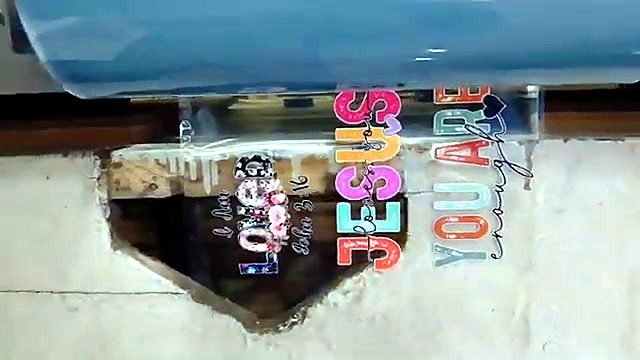 CLEAR JESUS / YOU ARE enough stickers on transparent film exit (SKU ask)