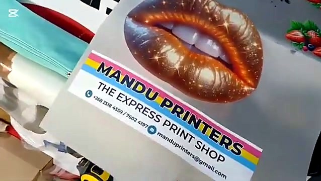 MANDU PRINTERS + gold lips film close (SKU ask)