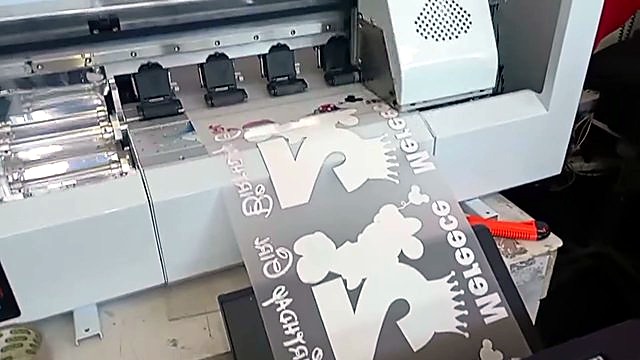 Carriage + pinch rollers printing Birthday Girl (SKU ask)
