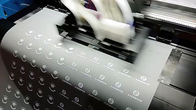 Grid of circular white logos mid-print (SKU ask)