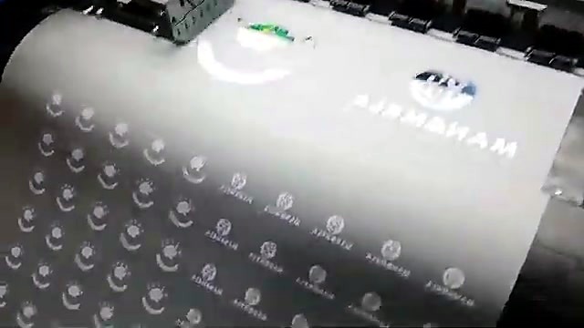 Mirrored brand wordmark print on film (SKU ask)