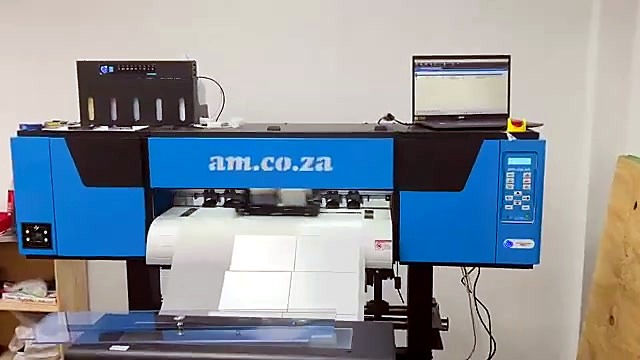 Front am.co.za panel with white film feed + ink tanks (SKU ask)