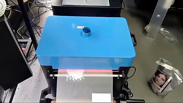 Blue powder unit red heater glow mid-cure (SKU ask)