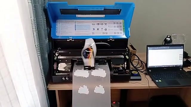 Printer body film exit white shapes (SKU ask)