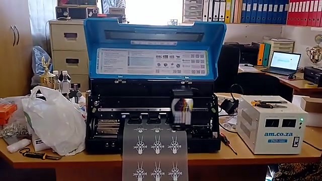 A3PS-class printer + blue powder unit + AM.CO.ZA PSU overview (SKU ask)