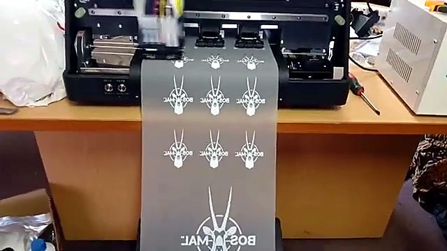 BOSMAC oryx logos exiting clear film (SKU ask)