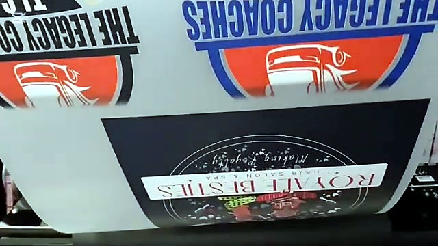Finished full-colour Royale Bushies logos on film (SKU ask)