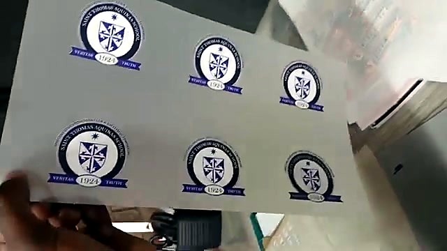 Finished glossy crest sheet (SKU ask)