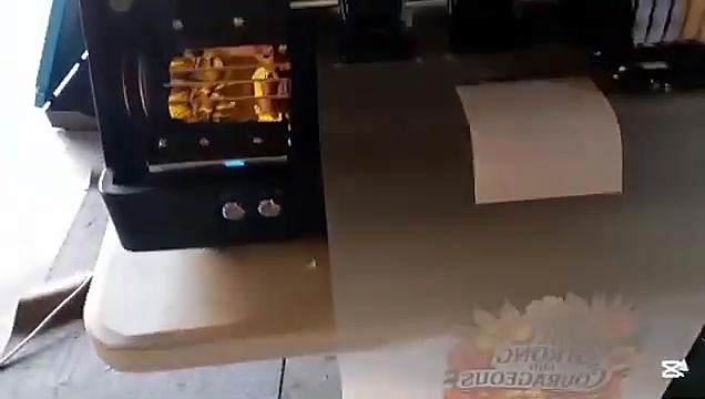 A3 DTF side/front as print emerges (SKU ask)
