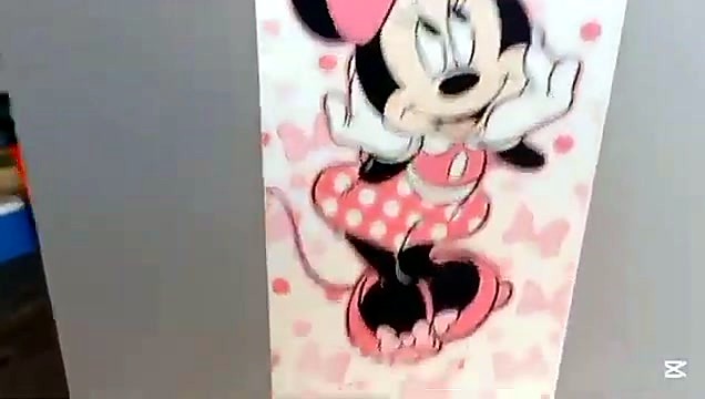 Minnie Mouse DTF transfer close on film (SKU ask)